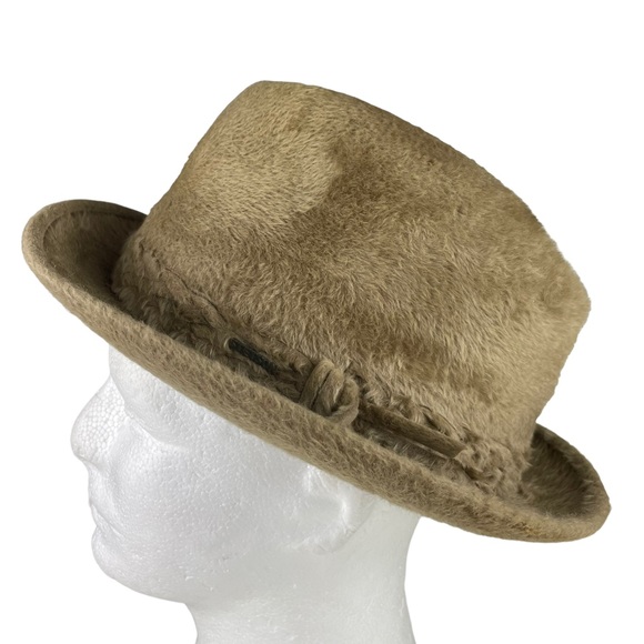 Stetson Imperial Caribou Fur Custom Vintage Handmade Real Fur Stetson Cowboy Hat - Picture 13 of 16